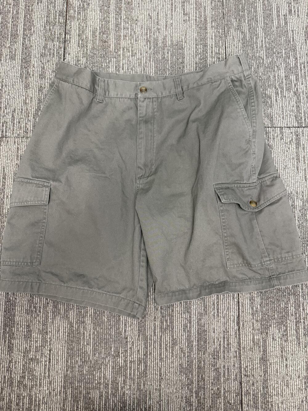 Savane Cargo Shorts Mens 38 Sage Green Cotton Classic Pockets Outdoor Casual